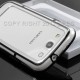 Carcasa cubierta de marco lateral de TPU Bumper para Samsung Galaxy S3 SIII 3 i9300（Negro/Transparente）