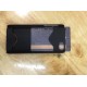 Nueva Carcasa cubierta de dorso duro protectivo Tarjeta Slot Holder Piel para Apple iPhone 5 5G（Negro）