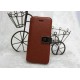 Diseño lujoso Cartera de cuero Tarjeta Flip Wristlet Carcasa cubierta para iPhone 5G