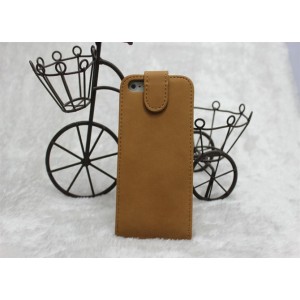 Suede Sint&eacute;tico Carcasa de cuero Flip para nuevo iPhone 5