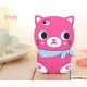 Cool Cat con bufanda - la silicona carcasa para iphone 4/4S/5/5S