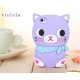 Cool Cat con bufanda - la silicona carcasa para iphone 4/4S/5/5S